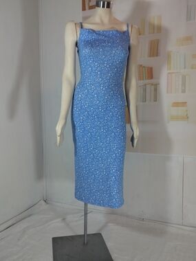 Wallflower Blue Floral Midi Slip Dress